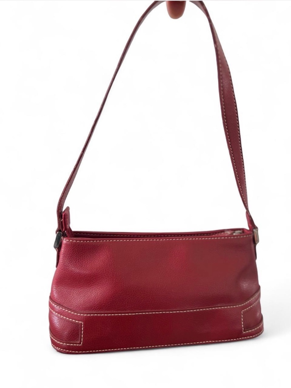 Liz Claiborne Red Leather Shoulder Bag